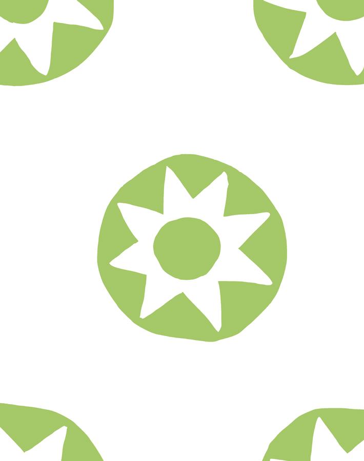 'sun Dial' Wallpaper By Tea Collection - Green