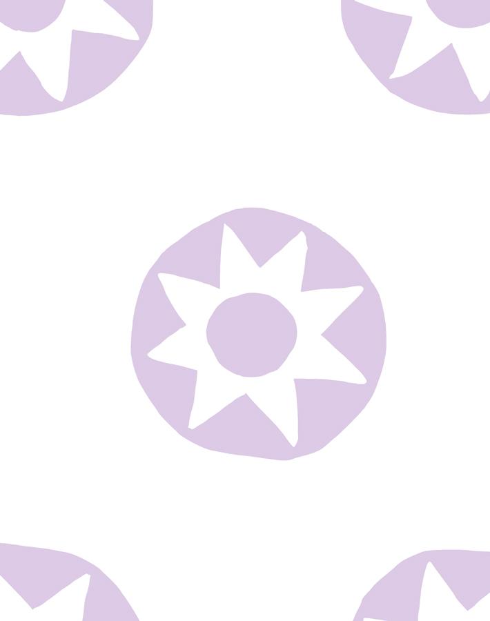 'sun Dial' Wallpaper By Tea Collection - Lavender