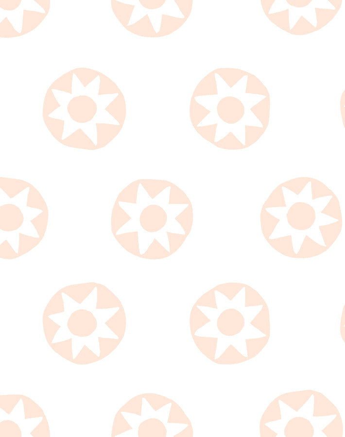 'sun Dial' Wallpaper By Tea Collection - Peach