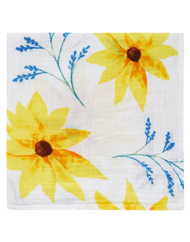 ORGANIC SWADDLE - SUNFLOWER