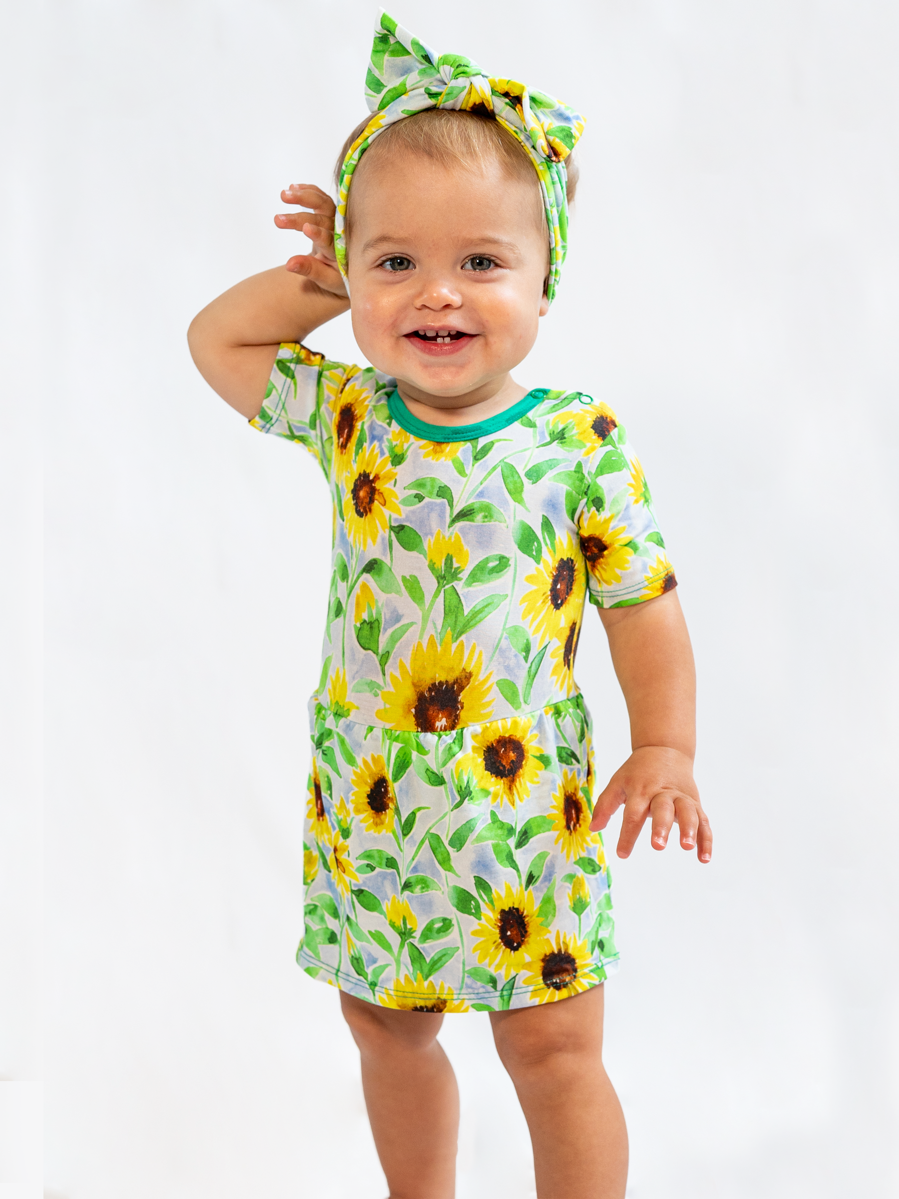 Sunflowers Baby Ballerina Dress