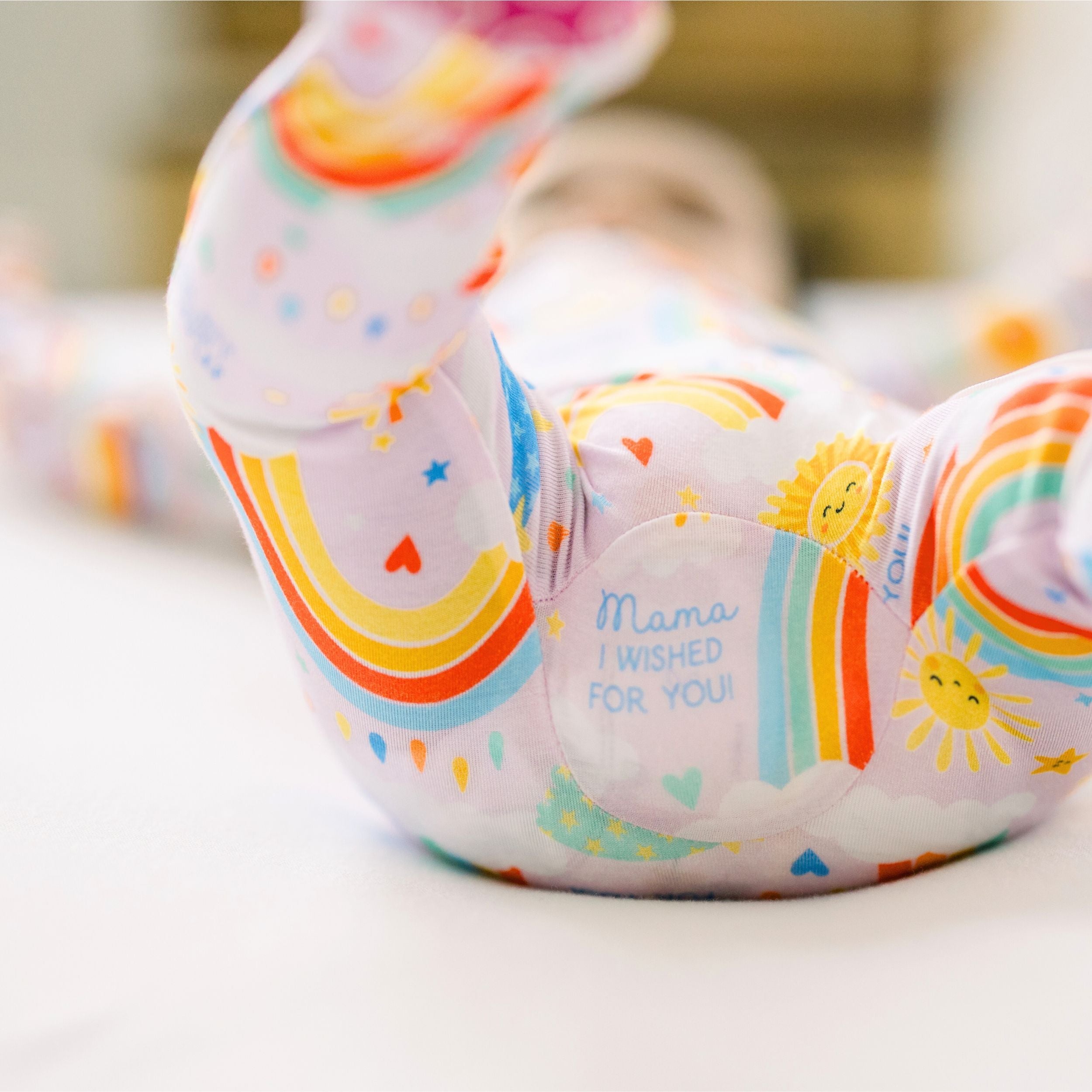 The Second-skin Footie | Here Comes The Sunshine (pink) | "mama, I Wished For You"