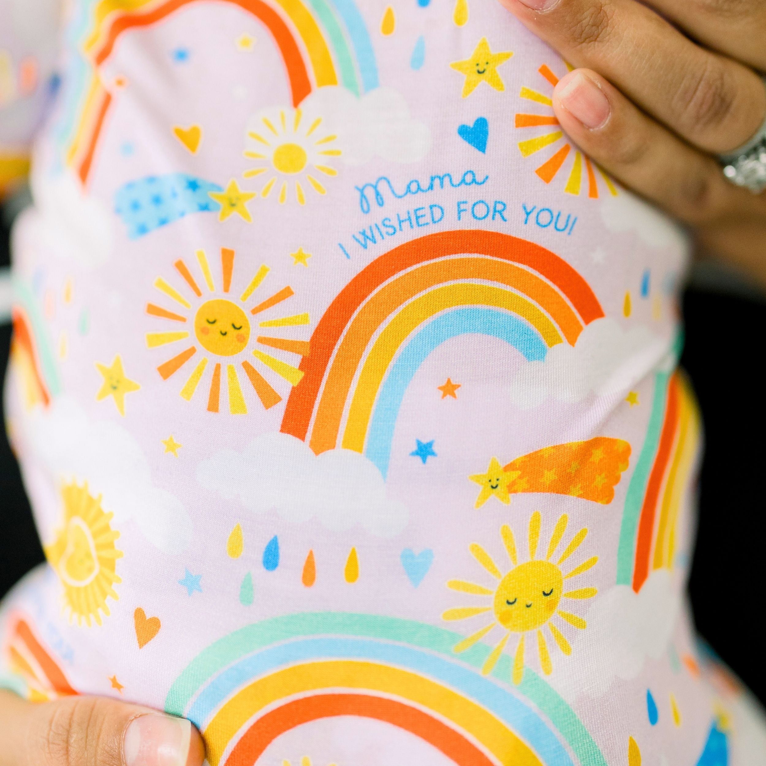 The Second-skin Footie | Here Comes The Sunshine (pink) | "mama, I Wished For You"