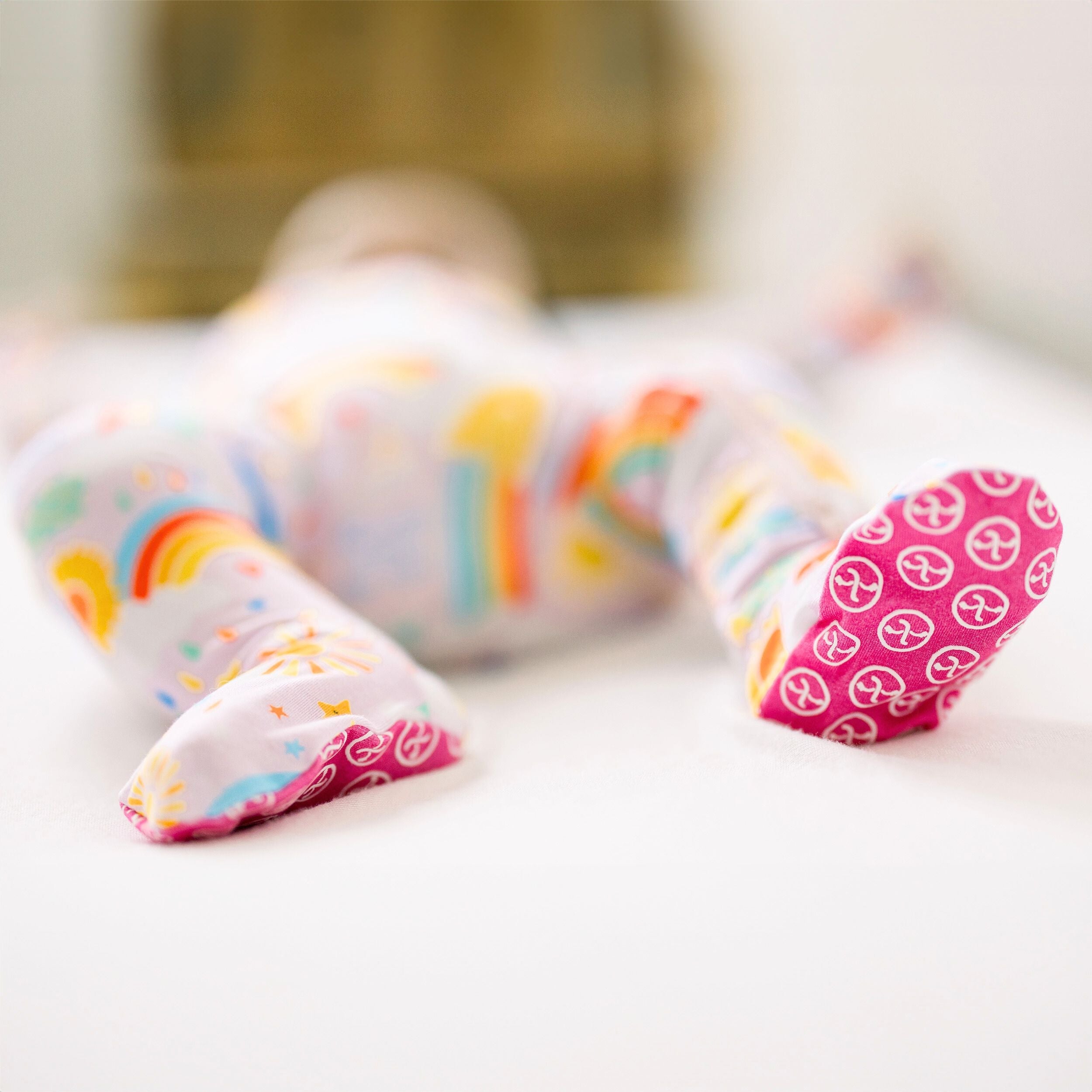 The Second-skin Footie | Here Comes The Sunshine (pink) | "mama, I Wished For You"