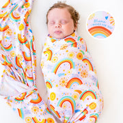 The Forever Swaddle Blanket | Here Comes The Sunshine (pink)