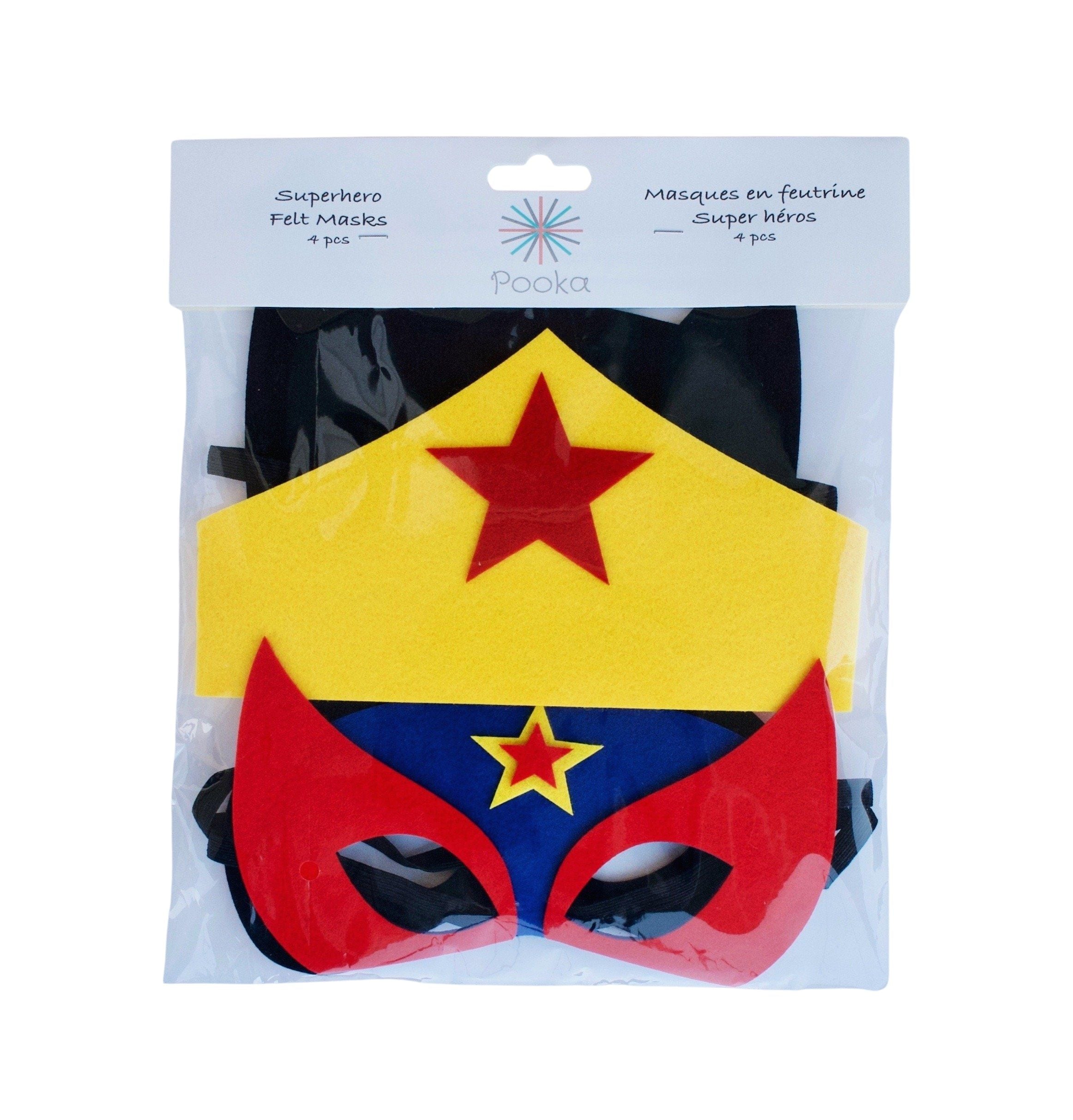 Superheroes Felt Masks (set Of 4)