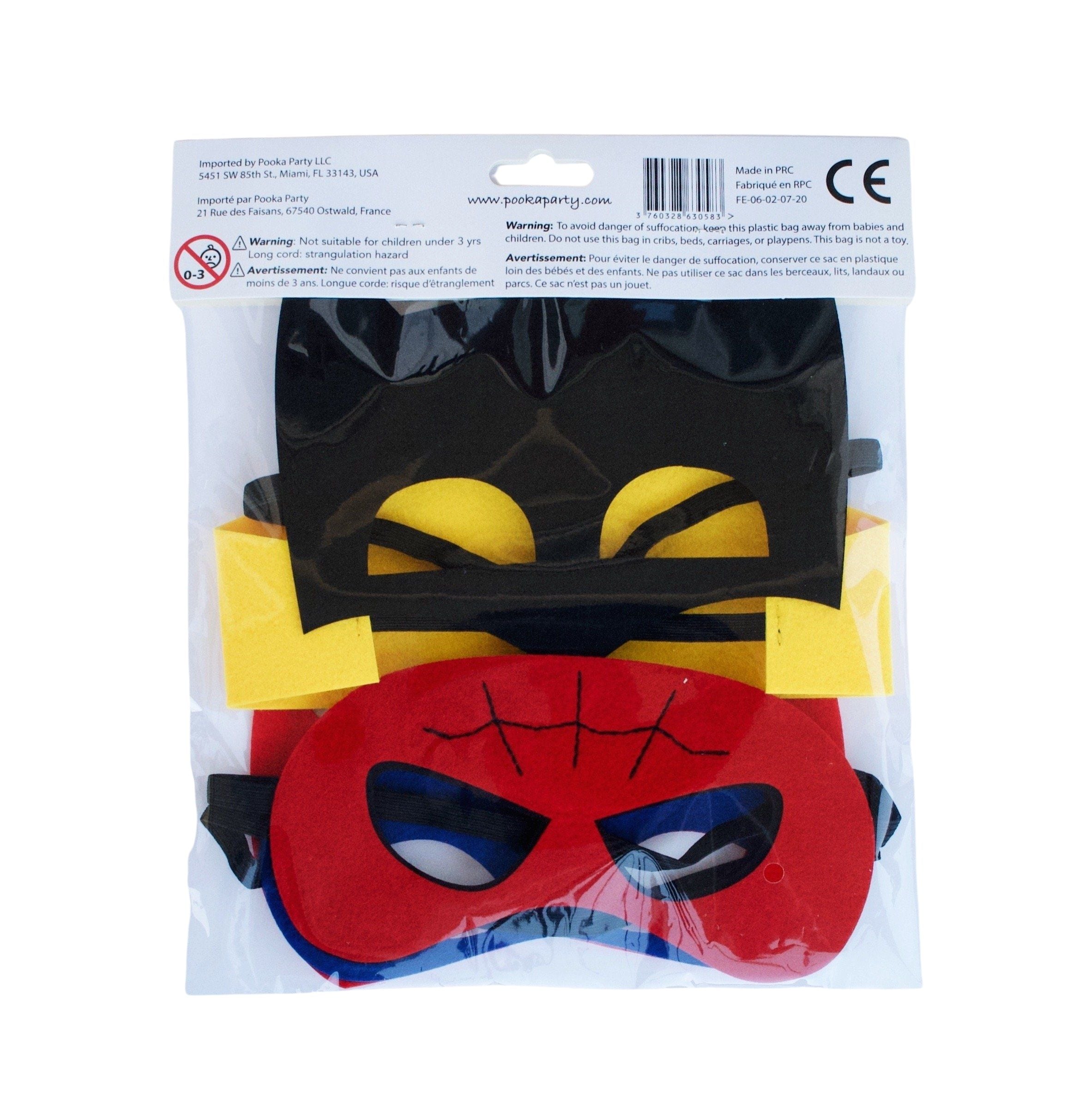 Superheroes Felt Masks (set Of 4)