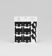 Superhero Reusable Wall Decal - Black (20 Pcs)
