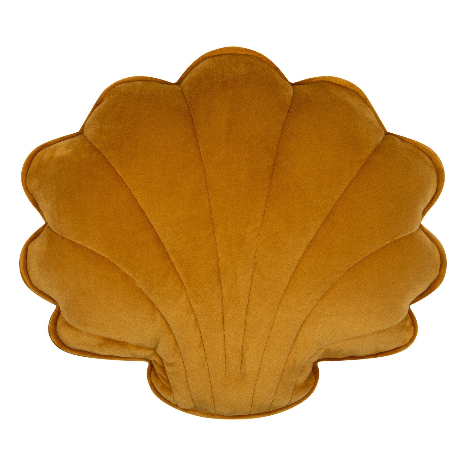 Soft Velvet Mustard - Shell Pillow