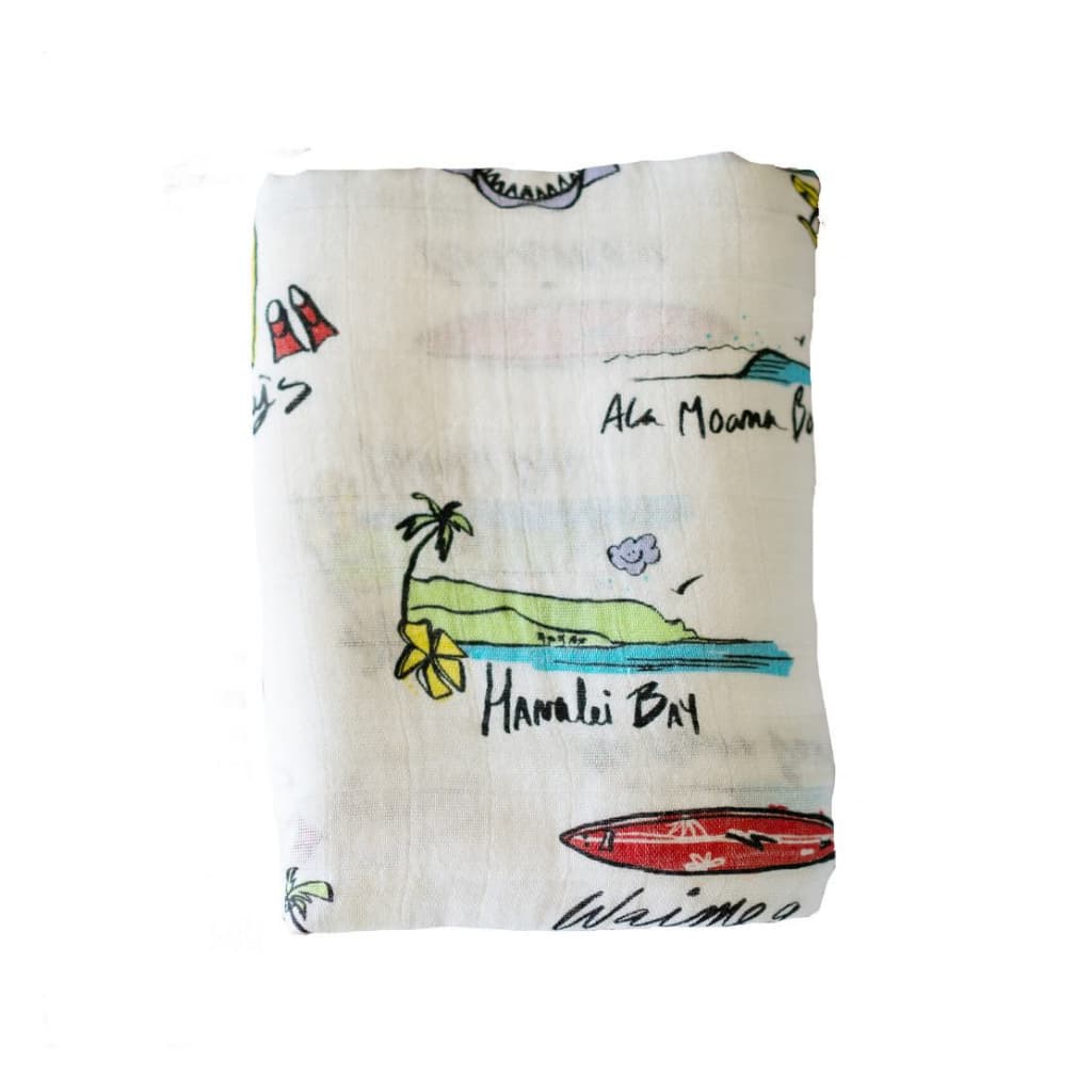 Surf Report Muslin Swaddle Blanket