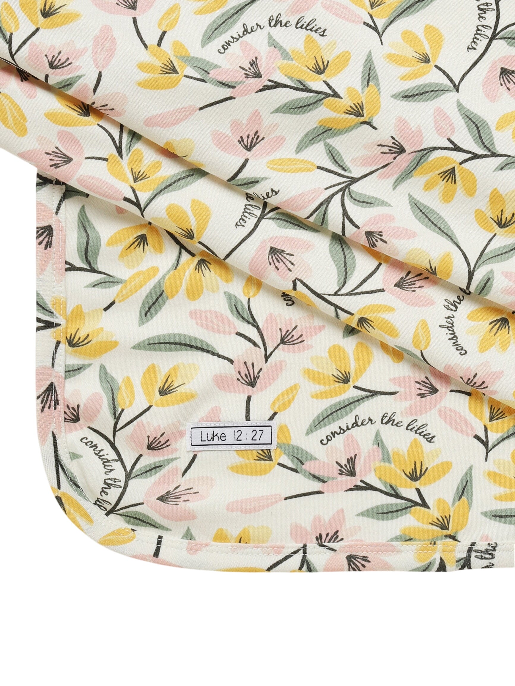 Consider The Lilies Swaddle Cotton