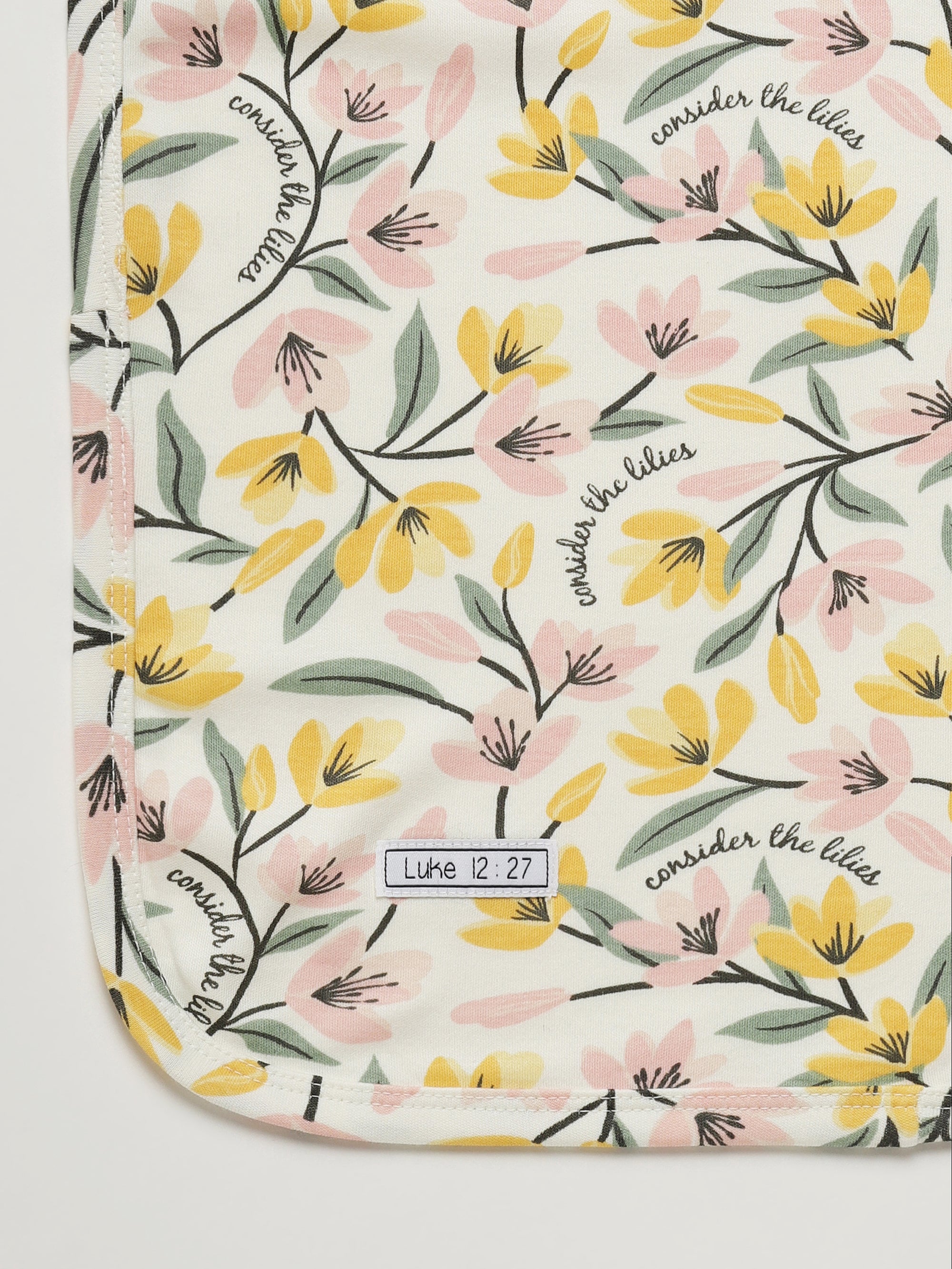 Consider The Lilies Swaddle Cotton