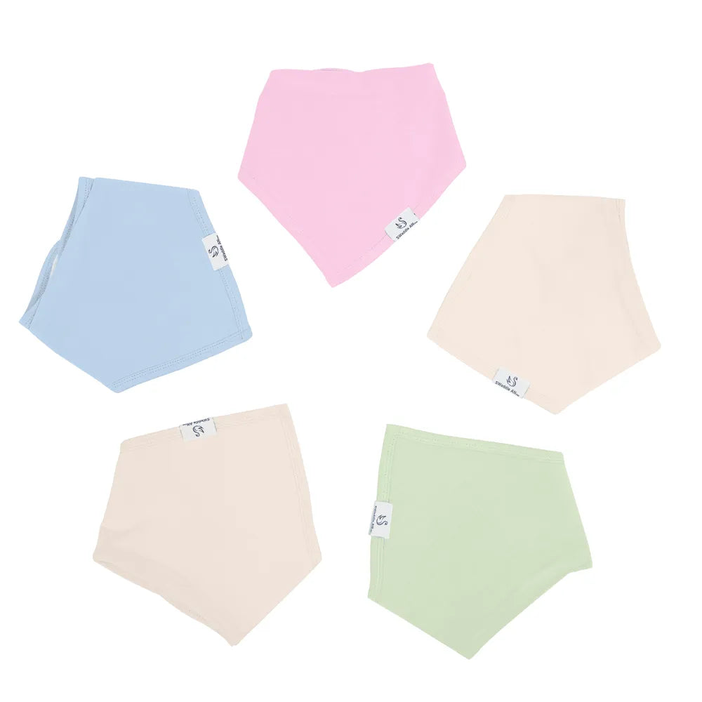 Bamboo Bandana Bib In Pink Tint