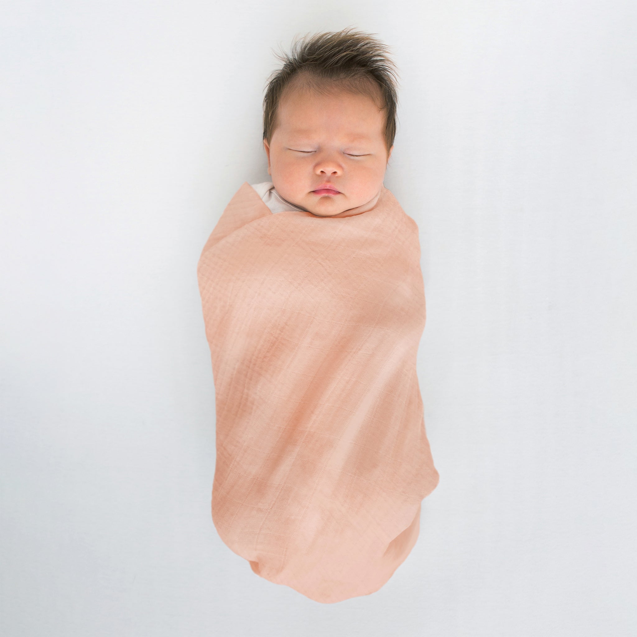 Muslin Swaddle Single - Peach Blush
