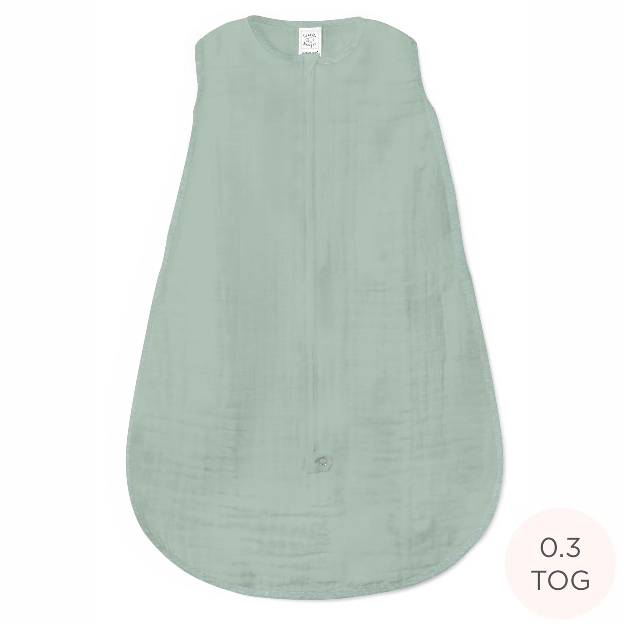 Muslin Non-weighted Zzzipme Sack - Jadeite