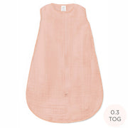 Muslin Non-weighted Zzzipme Sack - Peach Blush