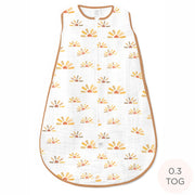 Muslin Non-weighted Zzzipme Sack - Watercolor Sunny Days