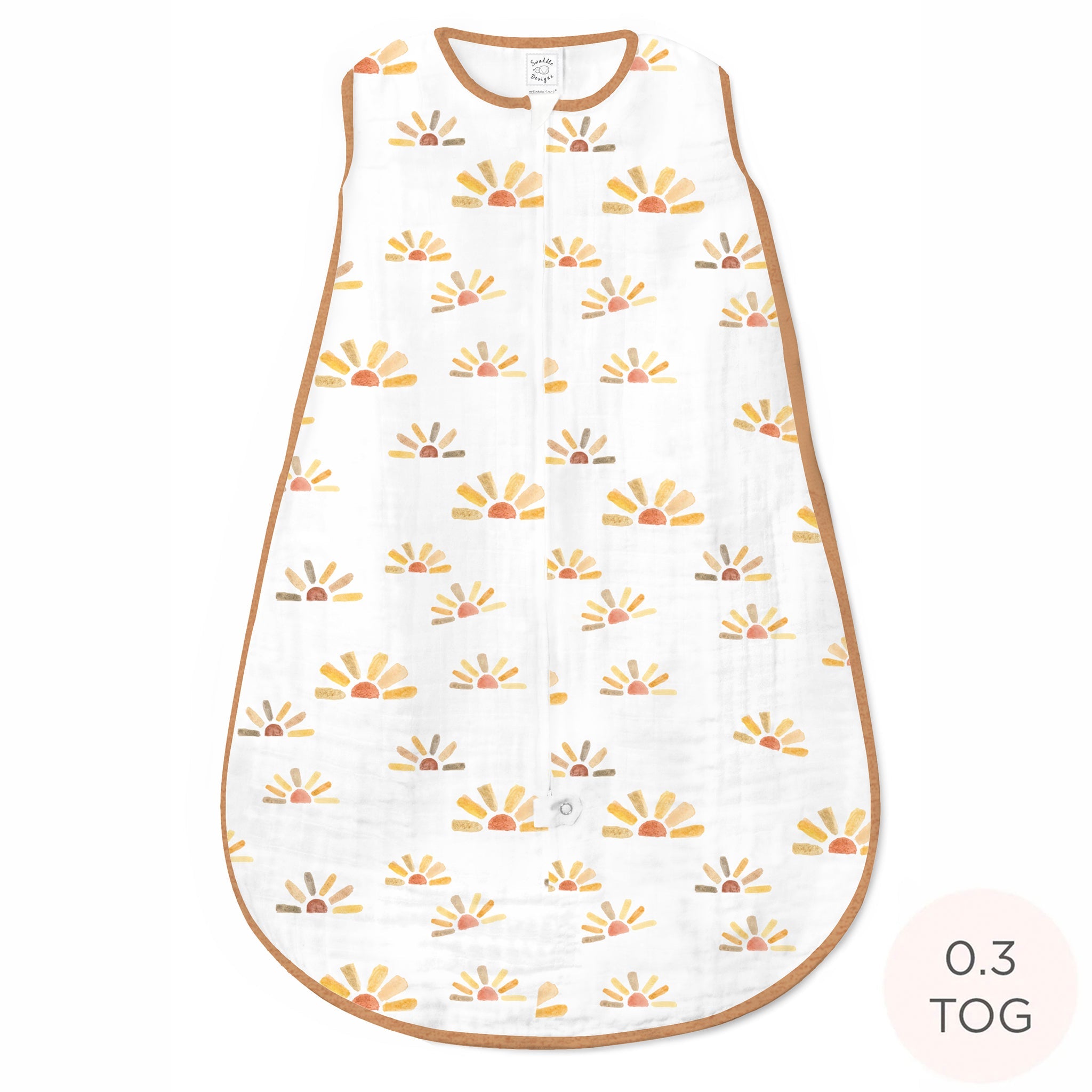 Muslin Non-weighted Zzzipme Sack - Watercolor Sunny Days