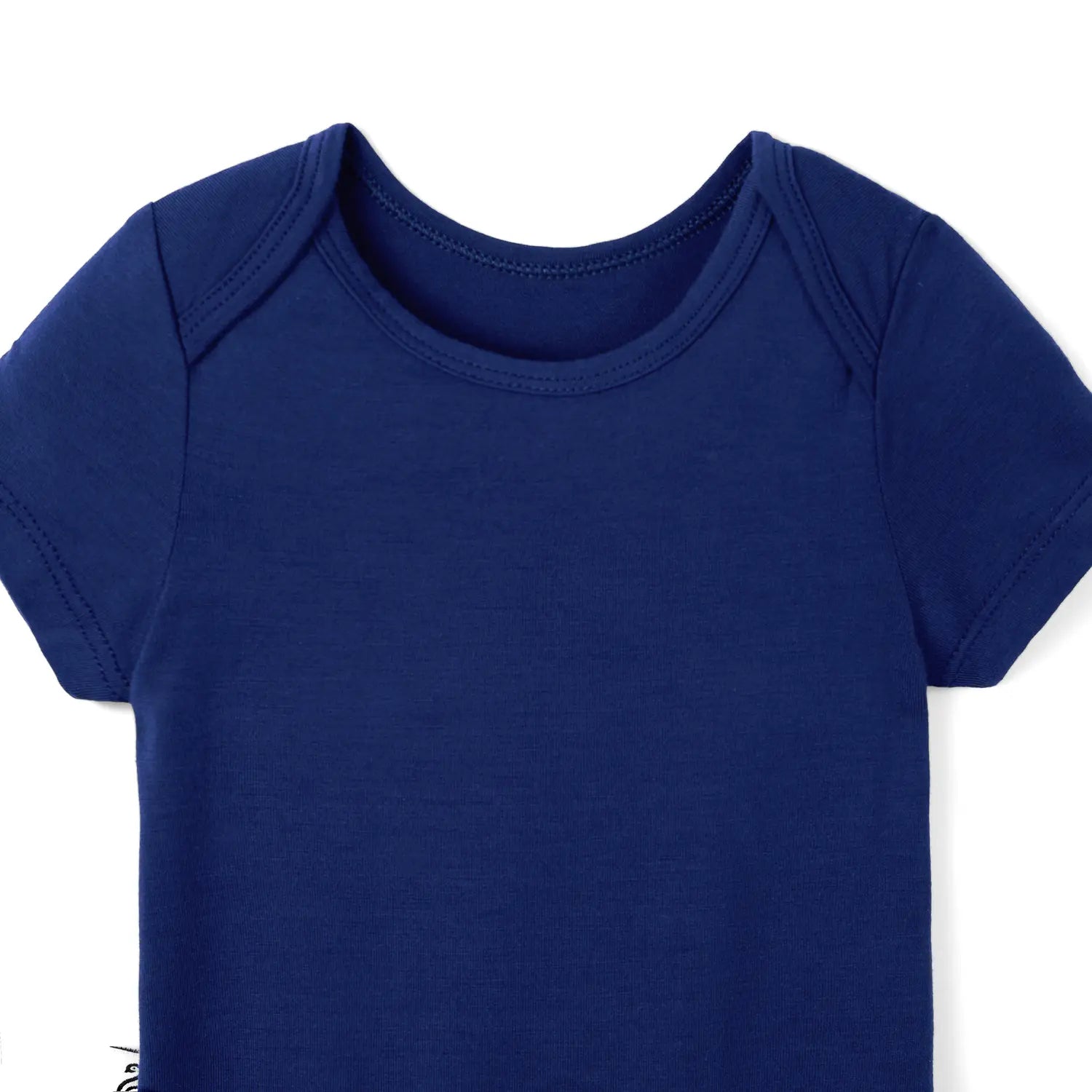 Bamboo Baby Bodysuit In Blue Depths