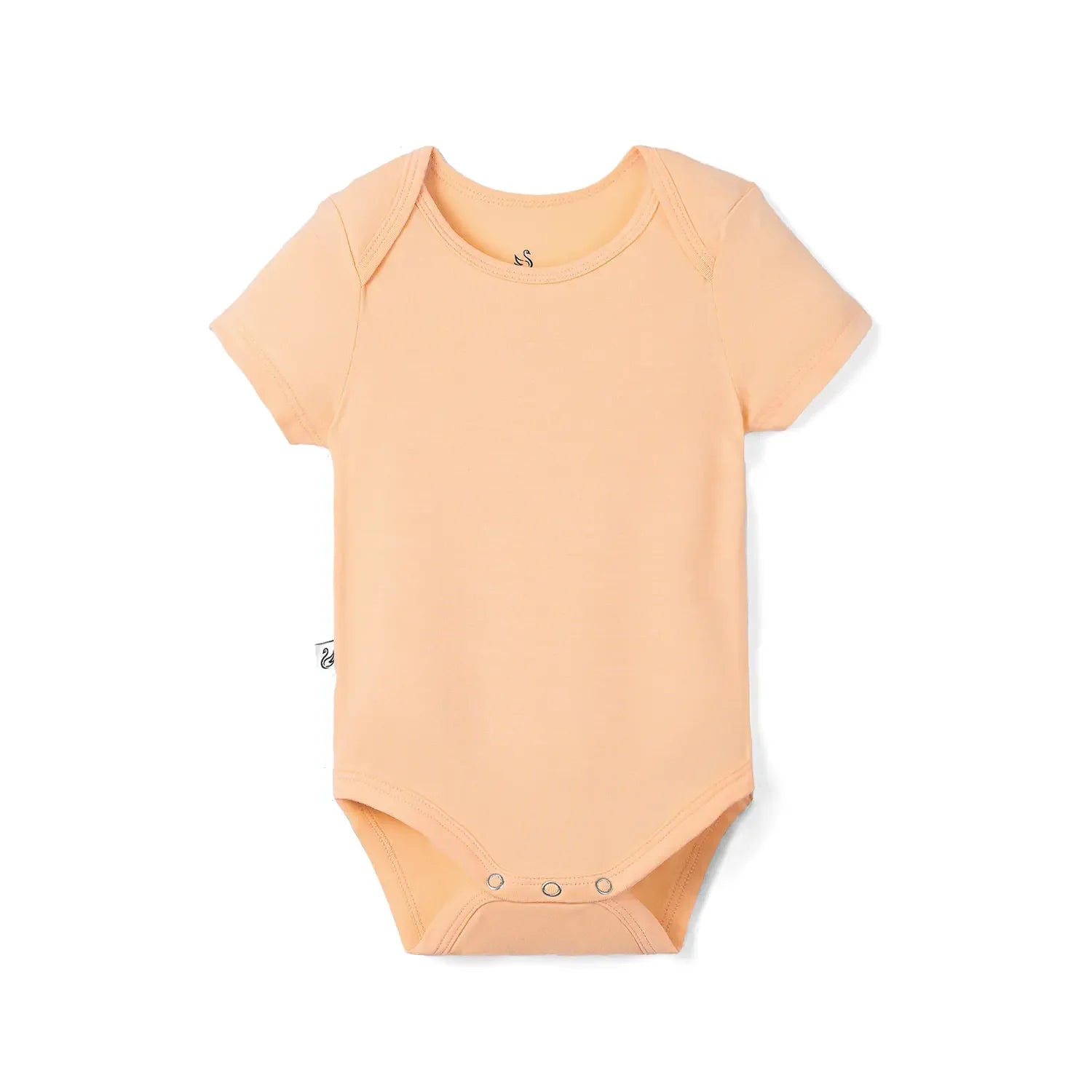 Bamboo Baby Bodysuit In Peach Fuzz