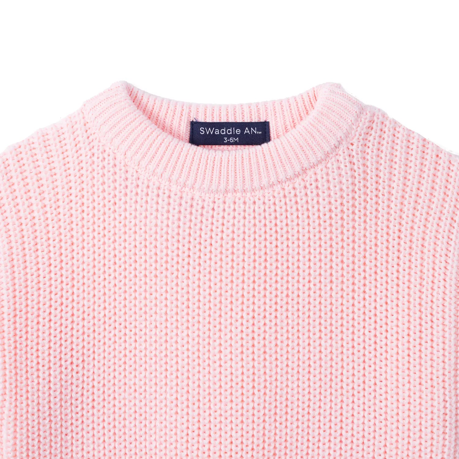 Ruffle Chunky Knit Baby Romper In Pink