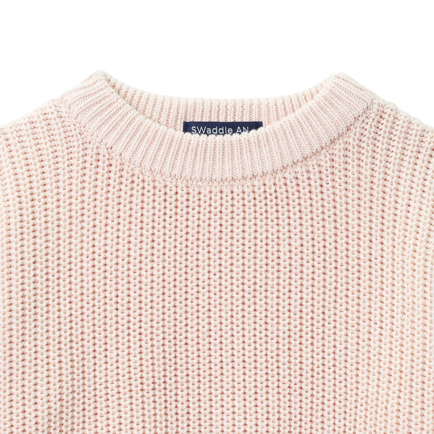 Classic Knit Baby Sweater In Beige