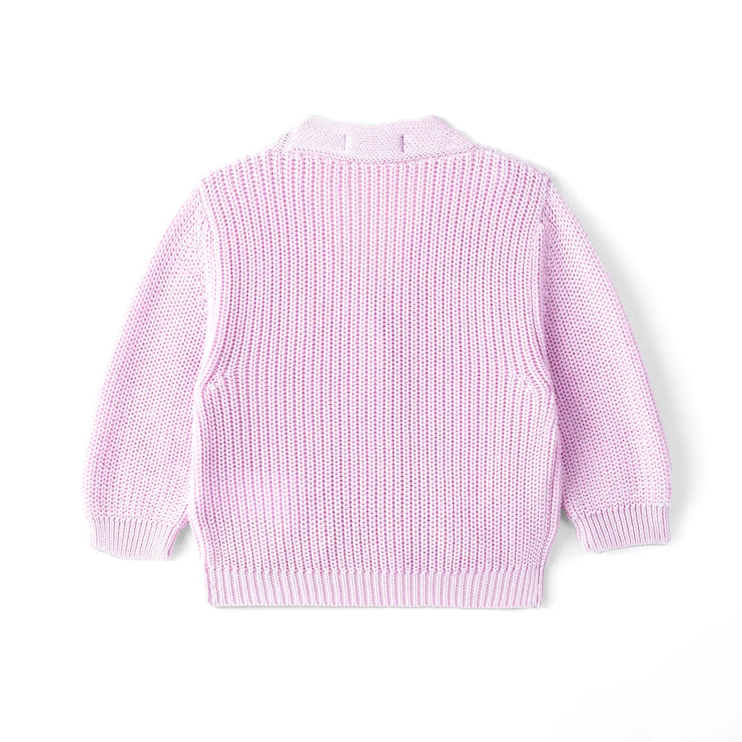 Classic Cardigan With Pockets In Lilac