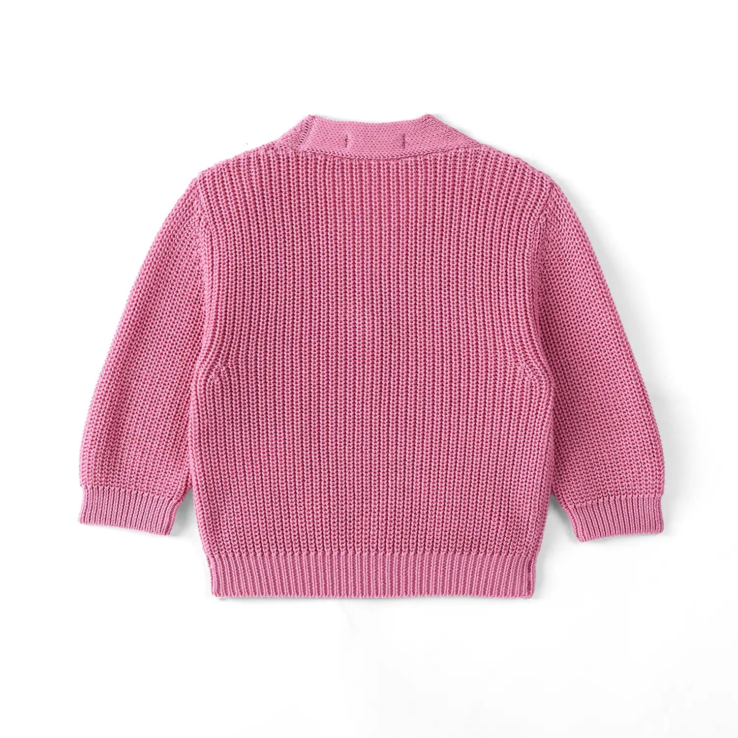 Classic Cardigan With Pockets In Rose Pink
