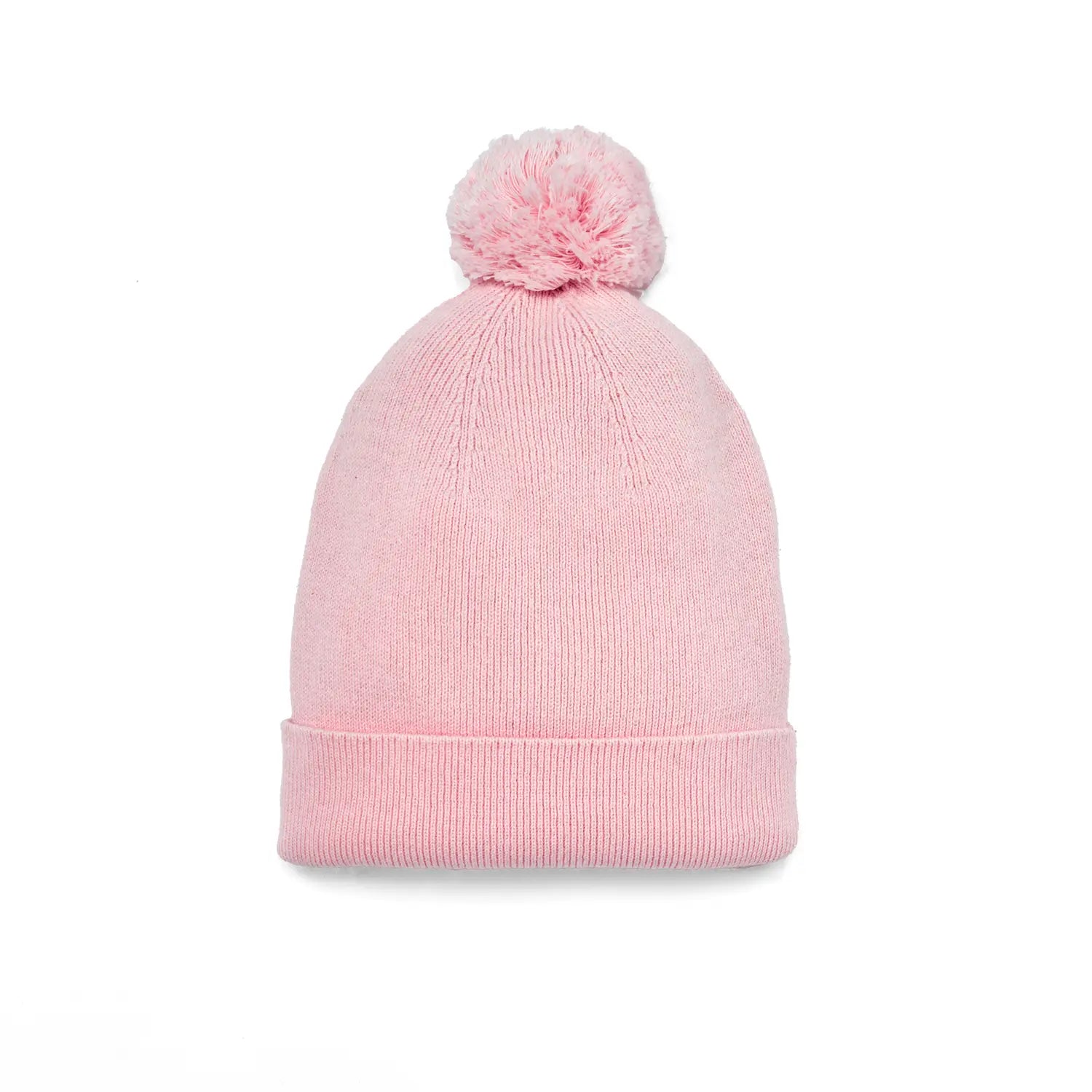 Knit Baby Pom Beanie In Pink