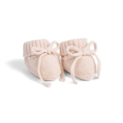 Knitted Booties In Beige