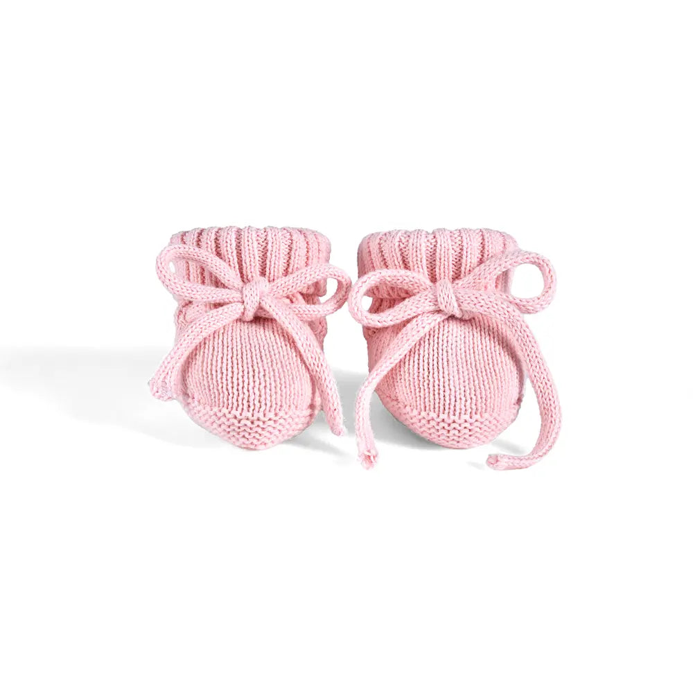 Knitted Booties In Pink