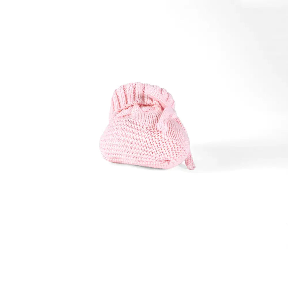 Knitted Booties In Pink