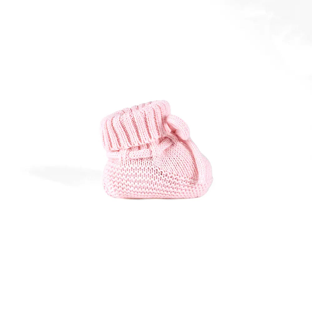 Knitted Booties In Pink