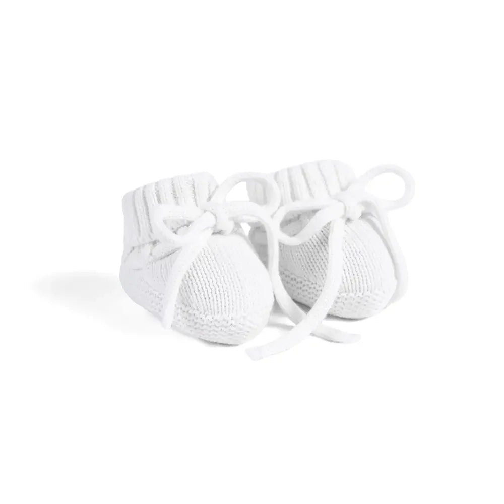 Knitted Booties In White