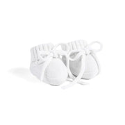 Knitted Booties In White