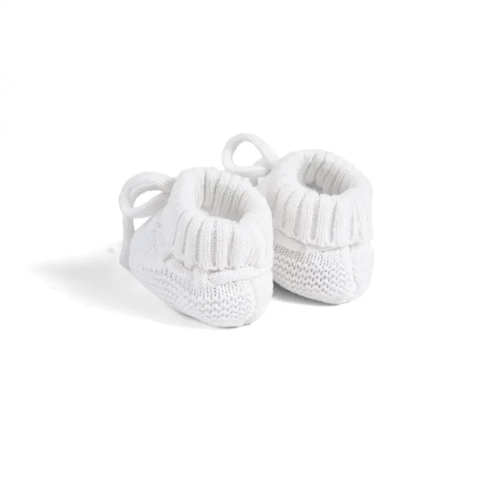 Knitted Booties In White