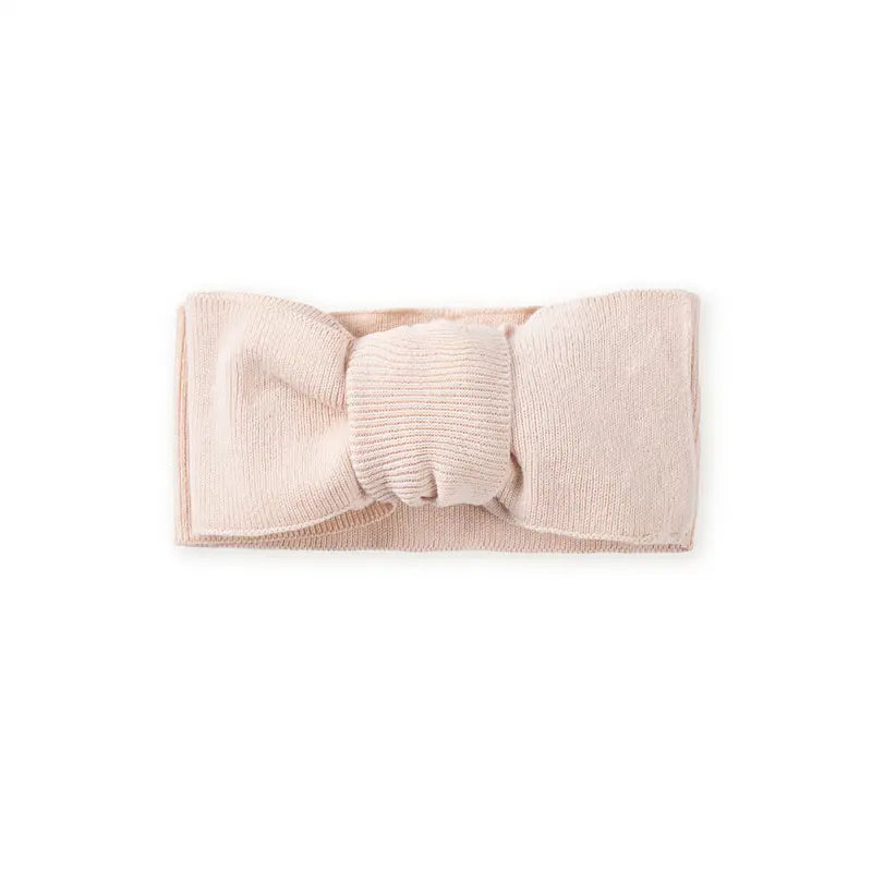 Knitted Oversized Topknot In Beige