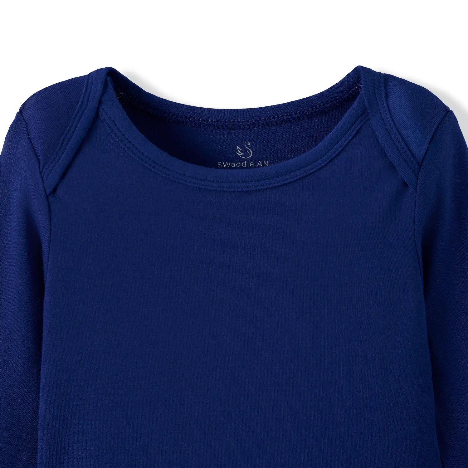 Long Sleeve Baby Bodysuit In Blue Depths