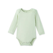 Long Sleeve Baby Bodysuit In Sage Green