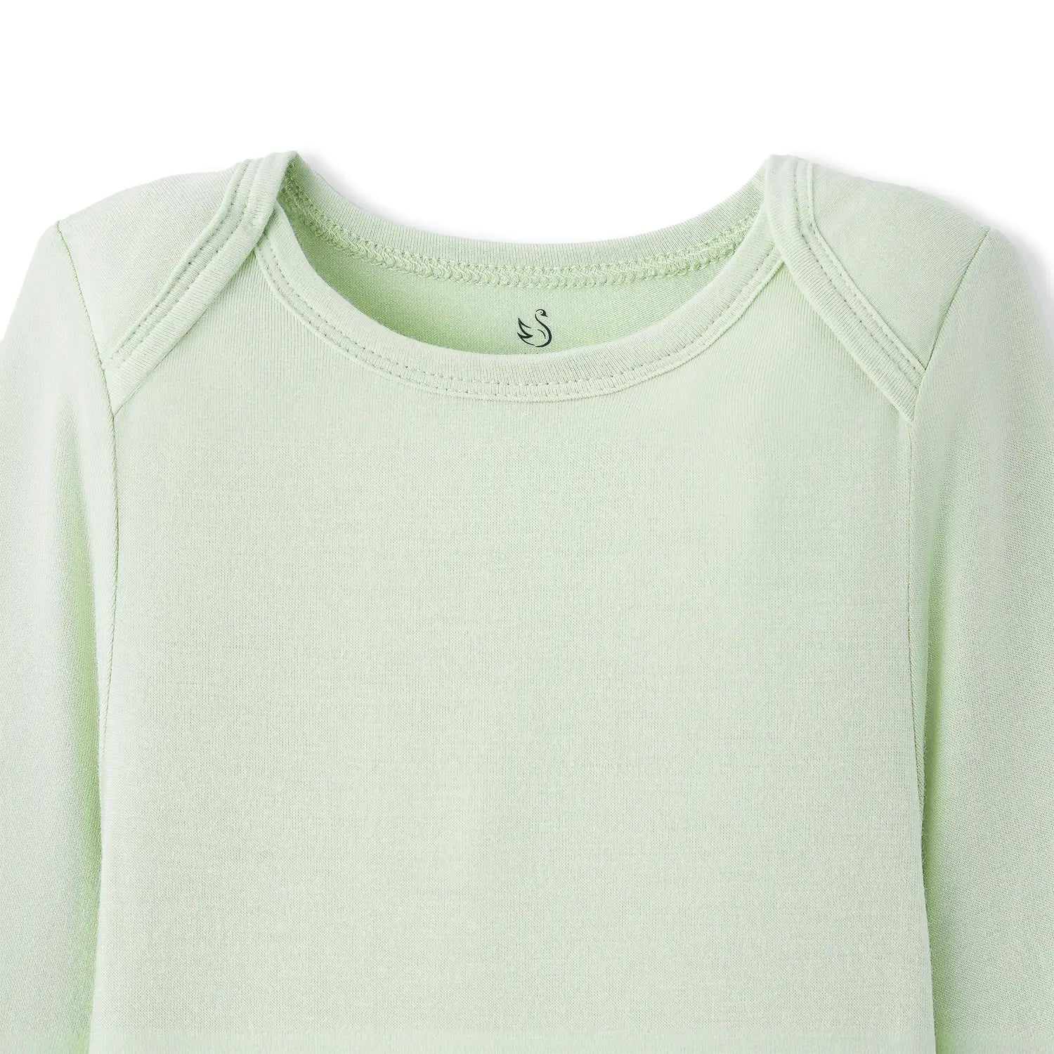 Long Sleeve Baby Bodysuit In Sage Green