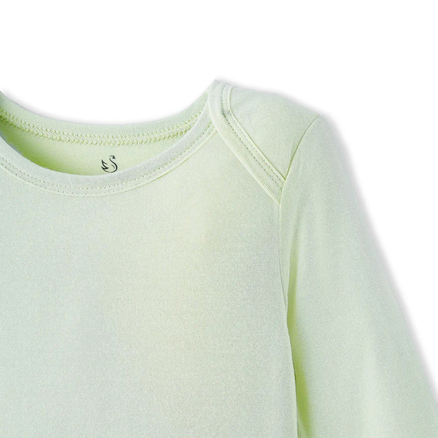 Long Sleeve Baby Bodysuit In Sage Green