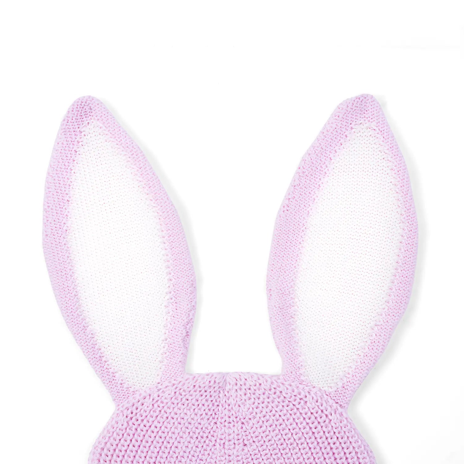 Bunny Ear Knit Beanie In Lilac