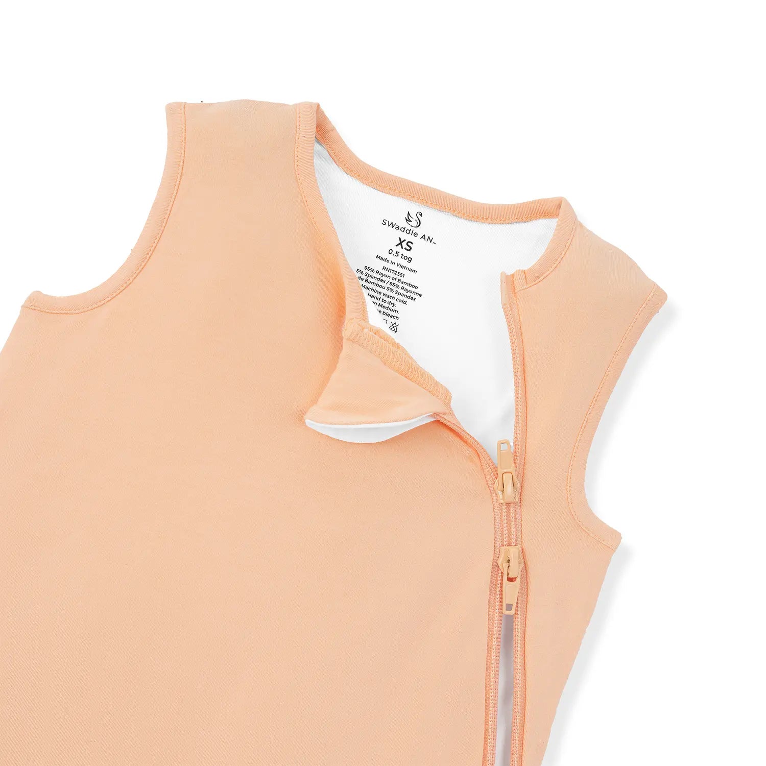 Peach Fuzz 0.5 Tog Bamboo Sleep Sack