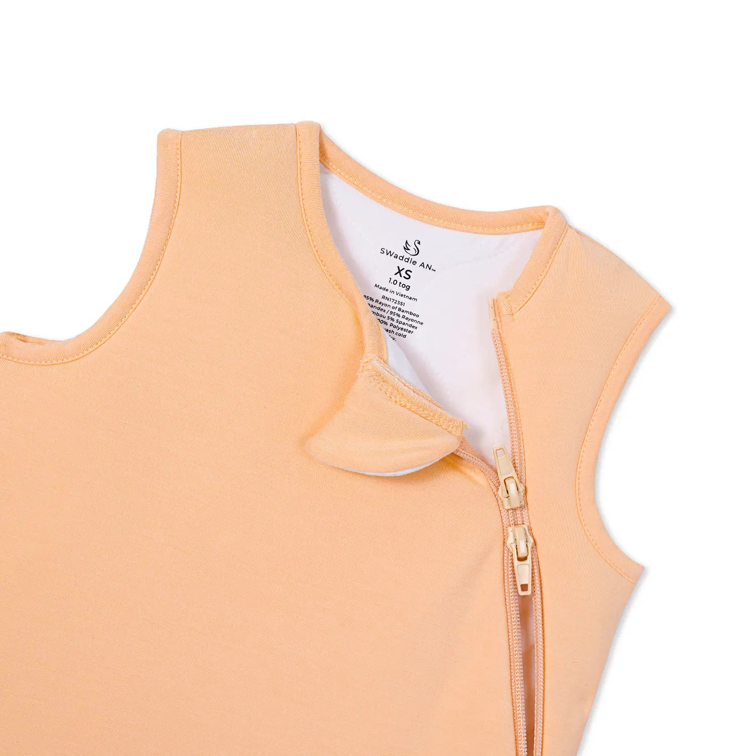 Bamboo Sleep Sack 1.0 Tog In Peach Fuzz