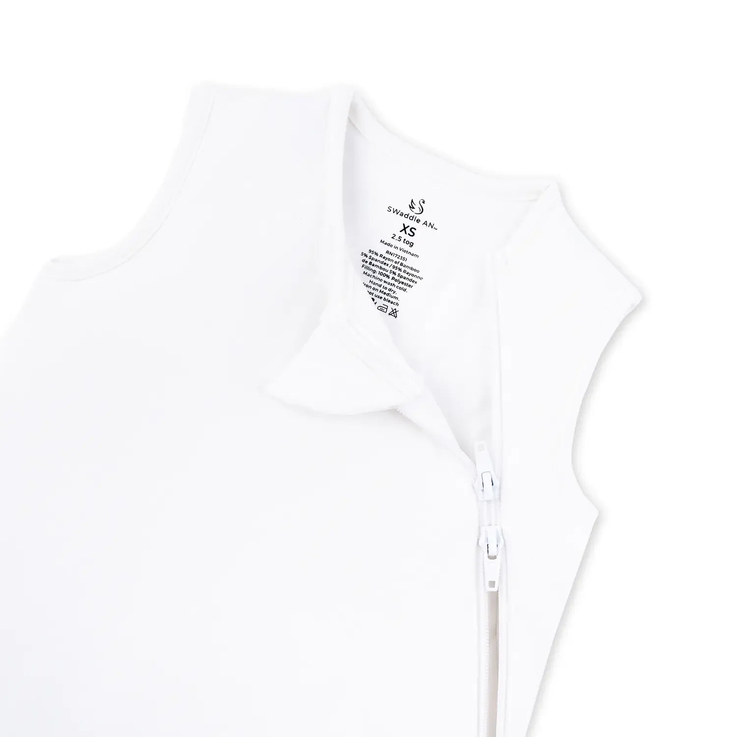 Bamboo Sleep Sack 2.5 Tog In White