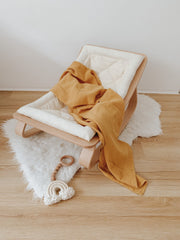 Muslin Ochre - Baby Swaddle Blanket