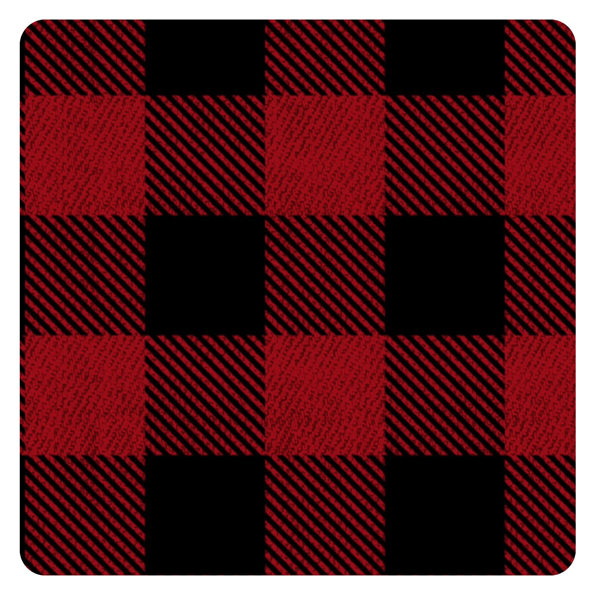 Red Buffalo Plaid Splash Mat - A Waterproof Catch-all For Highchair Spills And More!