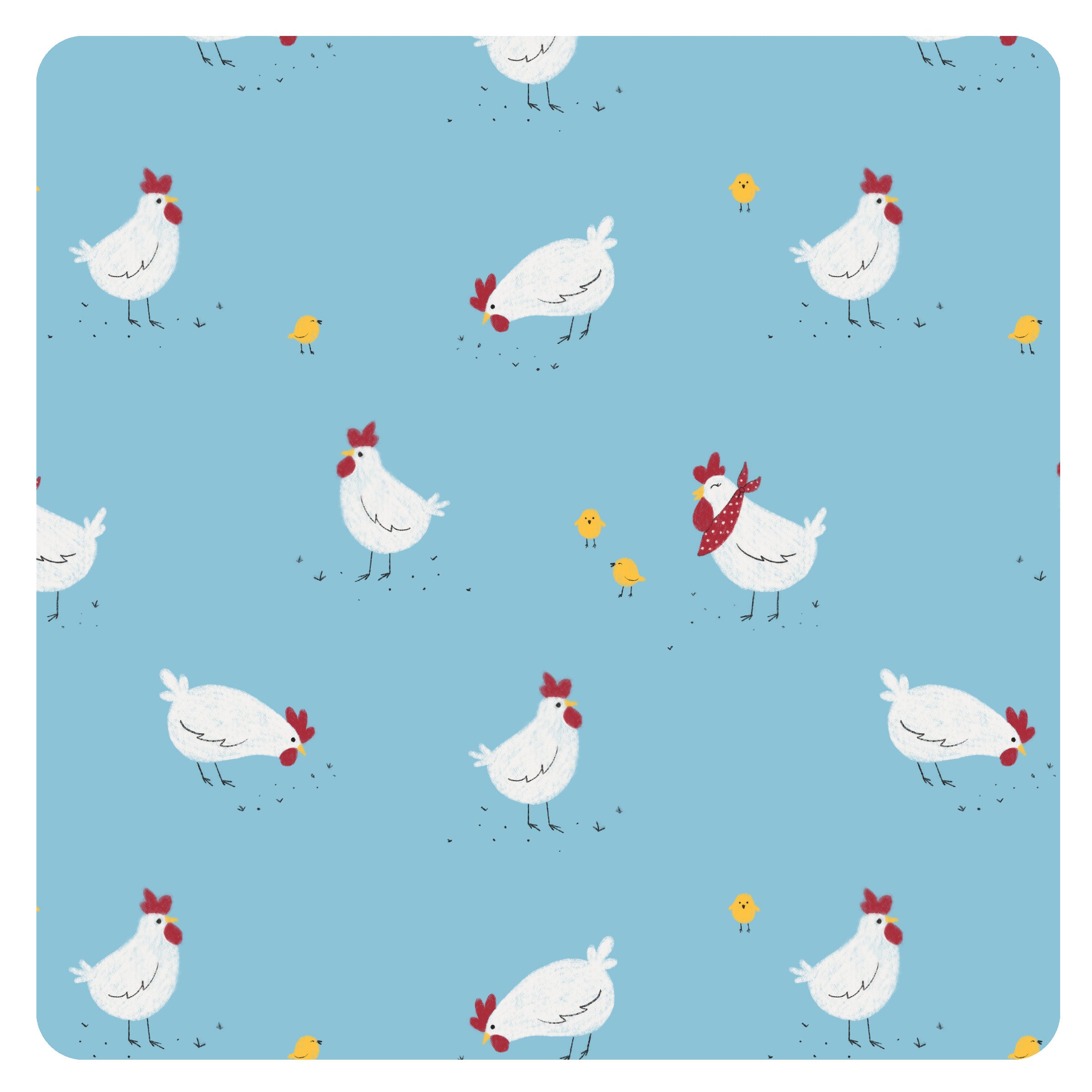 Little Chickies Splash Mat - A Waterproof Catch-all For Highchair Spills And More!