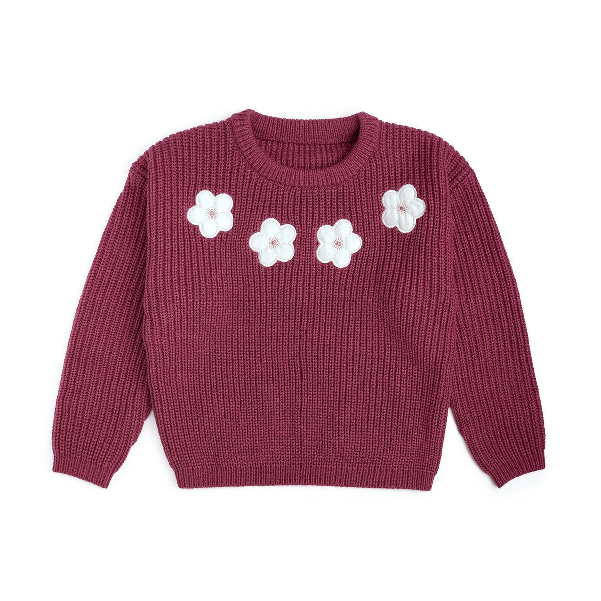Floral Applique Sweater