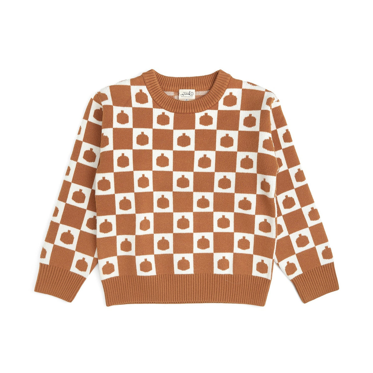 Pumpkin Checkers Sweater